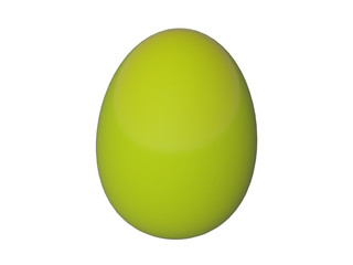 Easter egg on white background 