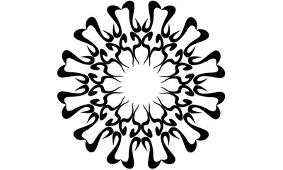 snowflake on black background