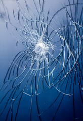 Shattered Glass Vandalised Screen 