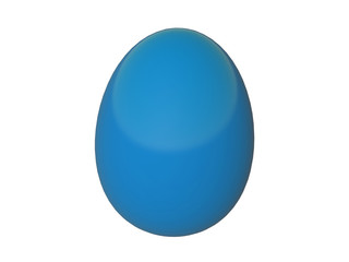 Easter egg on white background 