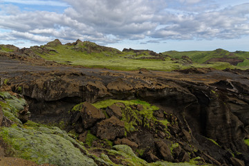 Landschaft entlang der F214, Island