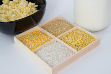 Millet porridge with milk