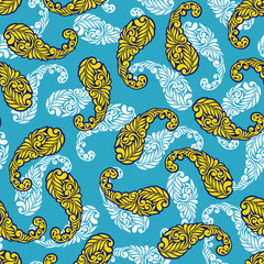 Paisley seamless pattern