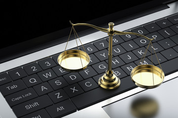 Cyber law or internet law concept