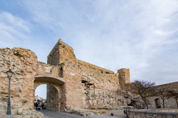 Ruins of the medieval castle of Cuenca, Spain
