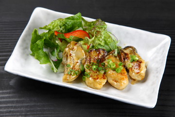 牡蠣のバター焼き