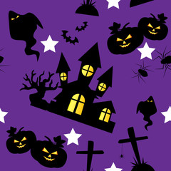 Halloween seamless pattern