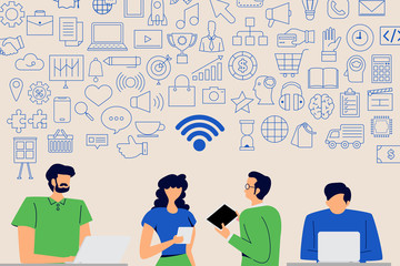 Peoples dogital lifestyle