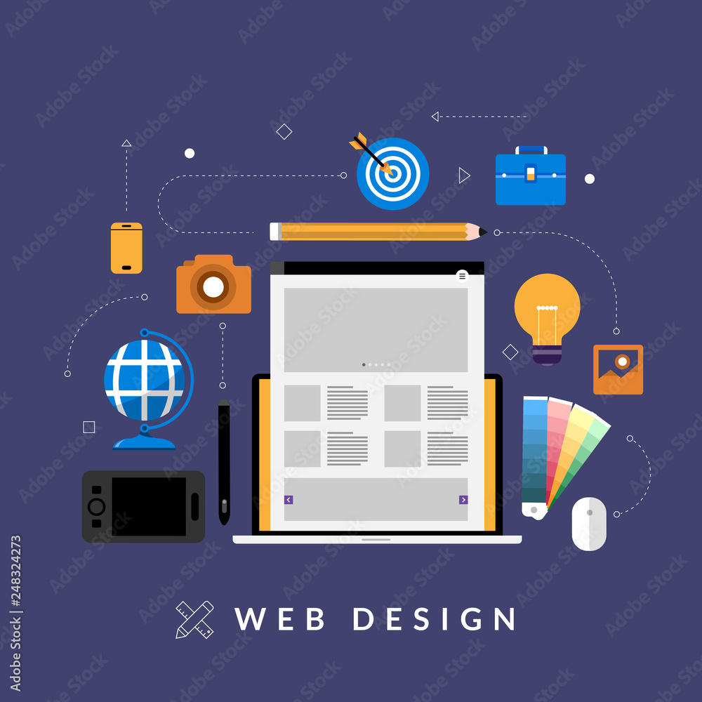 Poster concept web design