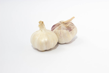 garlic isolated on white background