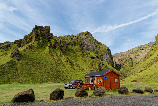 Campingplatz Pakgil, F214, Island