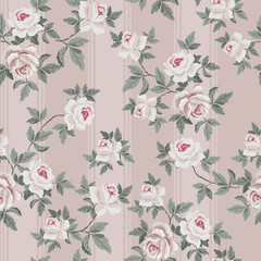 Seamless vintage floral pattern for gift wrap and fabric design