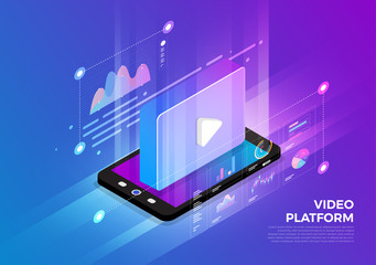 Isometric Digital Concept.