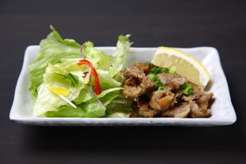 鶏ハラミ炒め