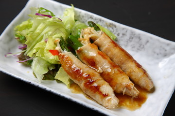 アスパラとエノキの豚肉巻き
