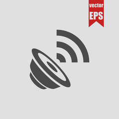 Speaker icon.Vector illustration.	
