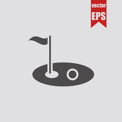 Golf icon.Vector illustration.	