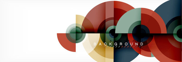 Geometric circle abstract background, creative geometric wallpaper.