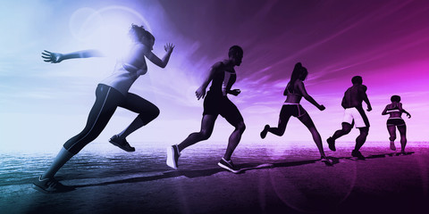 Sports Running Concept
