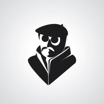 Detective agent icon. Vector illustration
