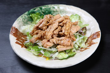 せせりの炒め物