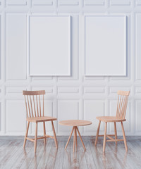 picture frame interior 3d rendering