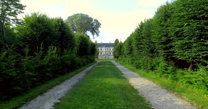 Pidhirtsi, Brody district, Lviv region,Ukraine. Aerial drone view