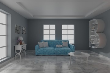 interior design 3d rendering 