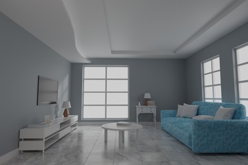 interior design 3d rendering 