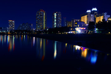 Obraz premium 【東京の夜景】お台場のビル群