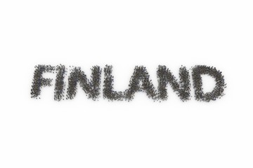 Large group of people standing together