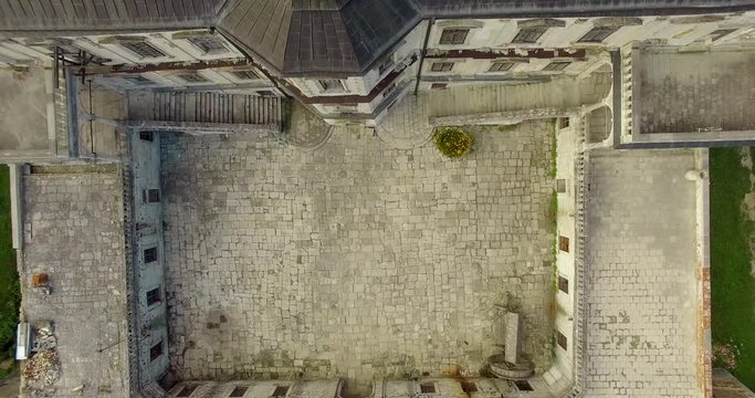 Pidhirtsi, Brody district, Lviv region,Ukraine. Aerial drone view