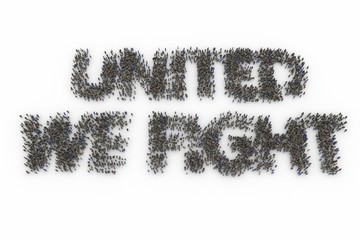 Large group of people standing together