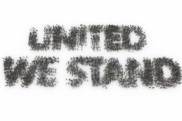 Large group of people standing together