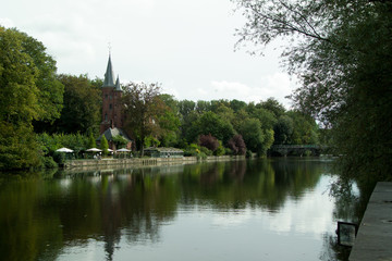 Obraz premium river view in brugge