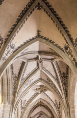 Fototapeta premium Bern Cathedral inside. Ceilings in Bern Cathedral