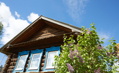 Lifestyle of the Russian village. View of the village in Russia