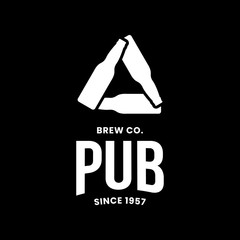 Modern craft beer drink vector logo sign for bar, pub, store, brewhouse or brewery isolated on black background. Premium bottle triangle logotype illustration. Brewing emblem t-shirt badge design.
