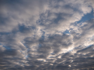 Obraz premium Beautiful white clouds in the blue sky