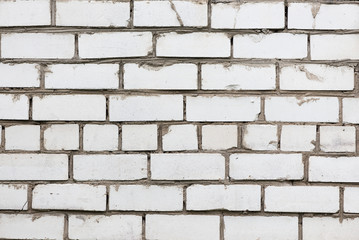 White brick background