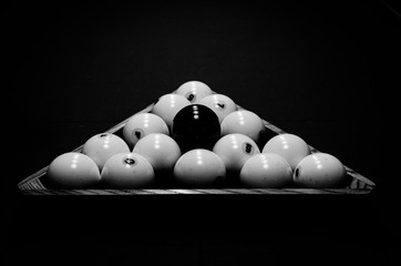 billiard balls in a triangle