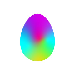 Easter egg in a playful festive style for experimentation and inspiration. Bright colors mixed in the shape of eggs for a cheerful mood.