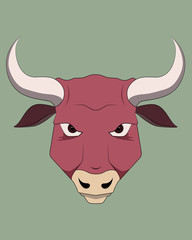 bull illustration