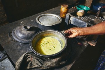 Old home kitchen in Sri Lanka