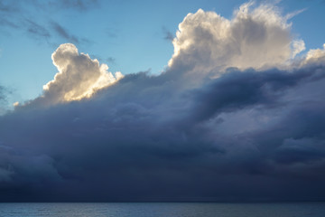 Clouds over Blue Cloudy Sky