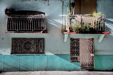 Hausfassade in Havanna Kuba,