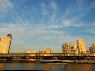 Fototapeta na wymiar 隅田川の風景