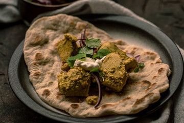 chikken tikka masala naanbrot