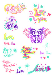 set of elements for your design