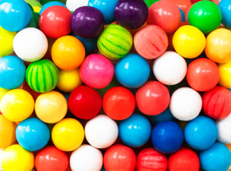 Fototapeta na wymiar Funny background with color bright balls